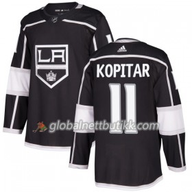Los Angeles Kings Hockeydrakt Anze Kopitar 11 2017-2018 Svart Adidas Authentic - Herre